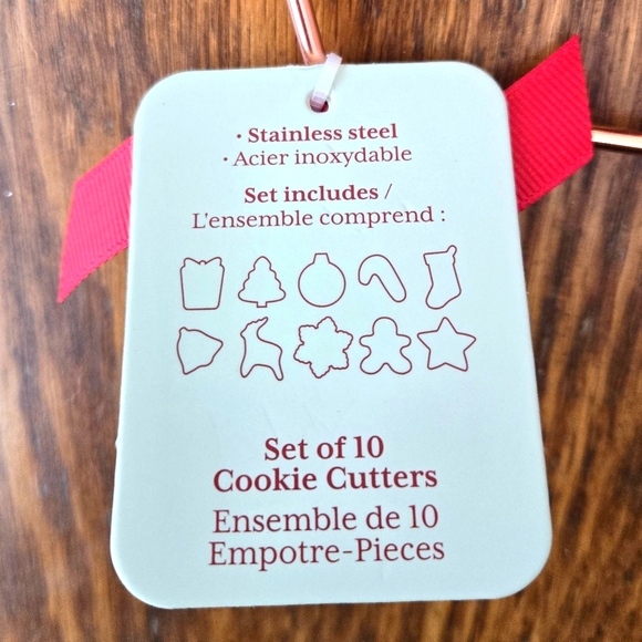 👀50% OFF🍪🥠NWT‼️ The Bake Shop by Masterclass brand 10-piece Cookie Cutter Set - Picture 4 of 8
